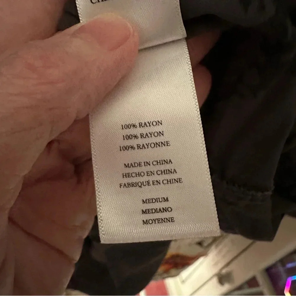 Rails Medium Hillary Charcoal Cheetah Stars Blous… - image 6